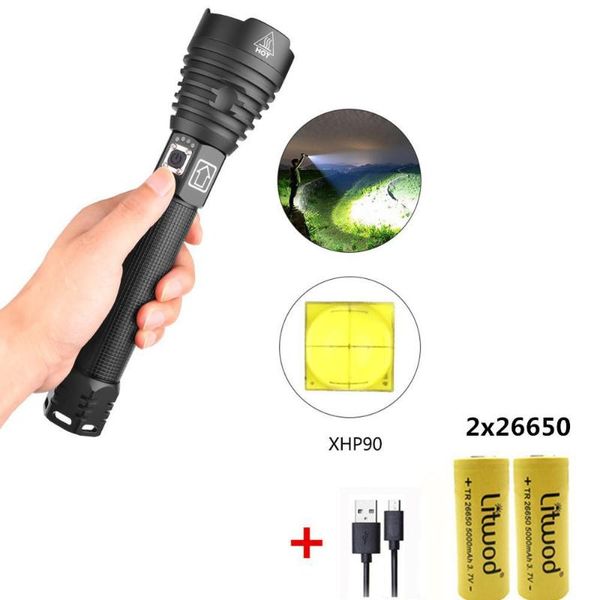xhp90 led 3 modes dimming high brightness usb charging torch with 2 batteries
xhp90 led 3 modes dimming high brightness usb charging torch with 2 batteries