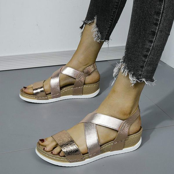 2020 summer women's sandals elastic pu casual gold bling shoes women platform wedges sandalias ladies female plus size
2020 summer women's sandals elastic pu casual gold bling shoes women platform wedges sandalias ladies female plus size