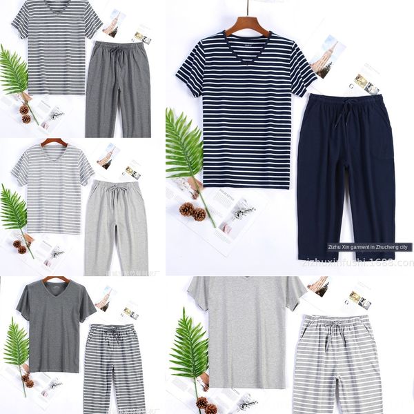 men's home clothes summer coat cotton-padded pajamas short-sleeved cotton pajamas men's summer youth thin outdoor home clothes set, Black;brown
men's home clothes summer coat cotton-padded pajamas short-sleeved cotton pajamas men's summer youth thin outdoor home clothes set, Black;brown