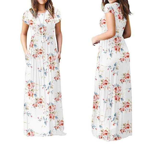 women short sleeve boho floral long dress kaftan twill ladies summer party maxi dresses holiday plus size s 2xl, Black;gray
women short sleeve boho floral long dress kaftan twill ladies summer party maxi dresses holiday plus size s 2xl, Black;gray