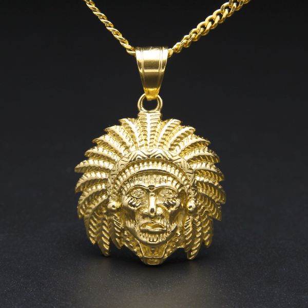 hip hop indian head pendant necklace gold plated tutankhamun charm jewelry for men women with cuban chain, Silver
hip hop indian head pendant necklace gold plated tutankhamun charm jewelry for men women with cuban chain, Silver