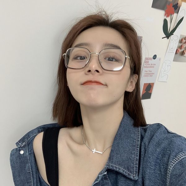 korean version of ins web celebrity glasses of the same style female plain all-match fashion plain glasses big face thin fashion, Silver
korean version of ins web celebrity glasses of the same style female plain all-match fashion plain glasses big face thin fashion, Silver
