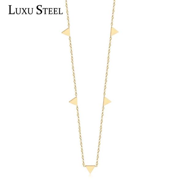 luxusteel collars choker necklaces stainless steel 35cm+15cm extender chain necklaces triangle pendants, Silver
luxusteel collars choker necklaces stainless steel 35cm+15cm extender chain necklaces triangle pendants, Silver