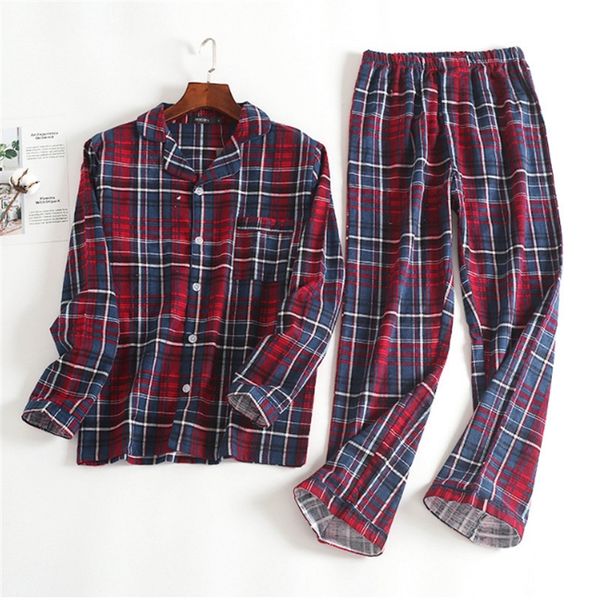 men's sleepwear male autumn&winter long-sleeved trousers pajamas suit red plaid flannel velvet soft casual clothing set 100% cotton, Black;brown
men's sleepwear male autumn&winter long-sleeved trousers pajamas suit red plaid flannel velvet soft casual clothing set 100% cotton, Black;brown