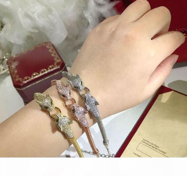 luxury jewelry panthere bracelet 925 sterling silver round brilliant cut diamonds bracelet 3 color famous designer women wedding jewelry, Black
luxury jewelry panthere bracelet 925 sterling silver round brilliant cut diamonds bracelet 3 color famous designer women wedding jewelry, Black