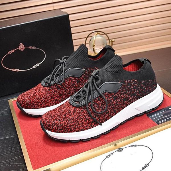 new arrival prax 01 knit fabric sneakers mens shoes zapatos de hombre vintage footwears comfortable luxury design lace -up causal me, Black 
new arrival prax 01 knit fabric sneakers mens shoes zapatos de hombre vintage footwears comfortable luxury design lace -up causal me, Black