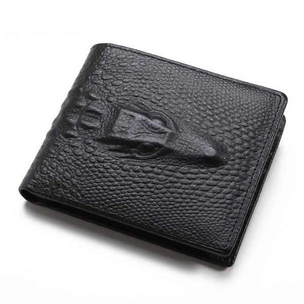 fashion short bifold purse 3d crocodile skin black brown men genuine leather designer wallets, Red;black
fashion short bifold purse 3d crocodile skin black brown men genuine leather designer wallets, Red;black