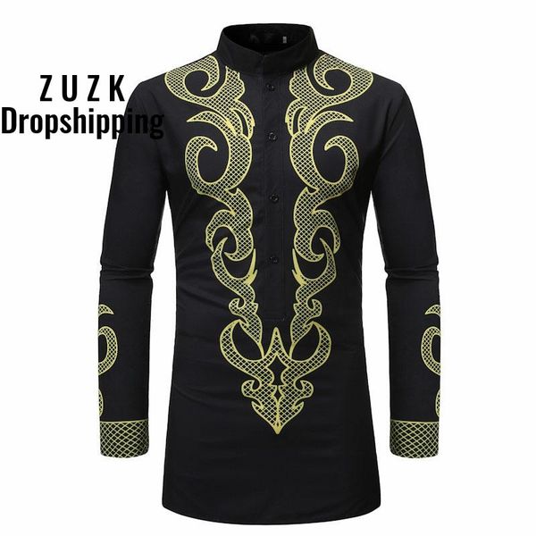 men middle east style printing shirt camisa masculina , men long slim fit stand collar shirt us size, White;black
men middle east style printing shirt camisa masculina , men long slim fit stand collar shirt us size, White;black
