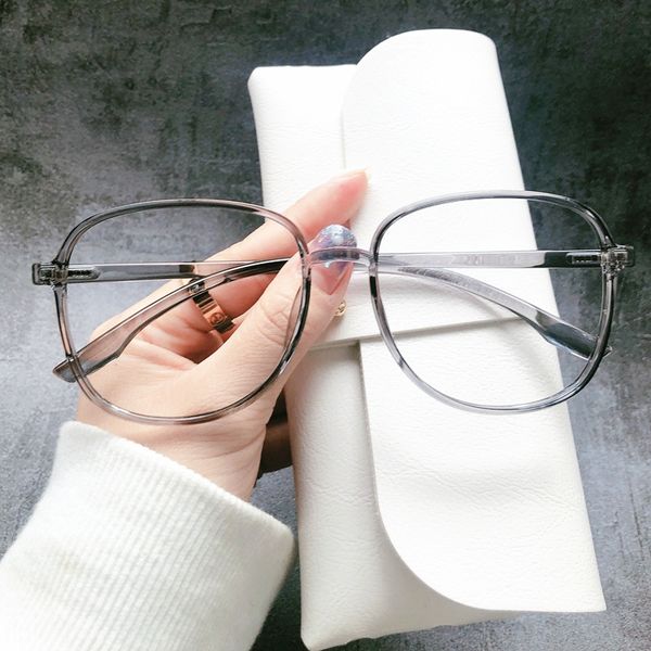 tr90 ultra light web celebrity transparent of the same type super large frame plain glasses glasses frame 9159, Silver
tr90 ultra light web celebrity transparent of the same type super large frame plain glasses glasses frame 9159, Silver