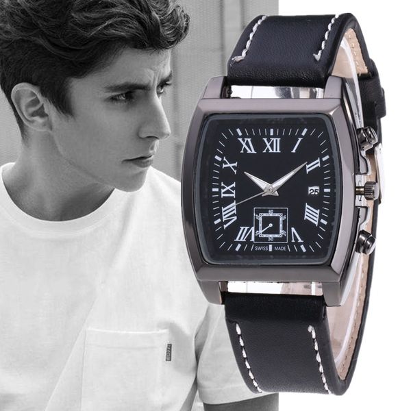 montre homme 2020 rectangular dial watch men fashion leather date quartz wristwatch clock business watches reloj hombre, Slivery;brown
montre homme 2020 rectangular dial watch men fashion leather date quartz wristwatch clock business watches reloj hombre, Slivery;brown