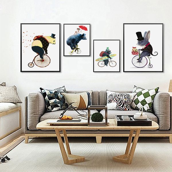 nordic cute cycling animal bear mouse children room canvas abstract print poster picture wall baby bedroom home decor no framed
nordic cute cycling animal bear mouse children room canvas abstract print poster picture wall baby bedroom home decor no framed
