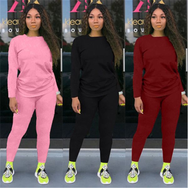 women solid color tracksuits fashion trend crew neck long sleeve trousers suits designer female casual loose two piece sets, Gray
women solid color tracksuits fashion trend crew neck long sleeve trousers suits designer female casual loose two piece sets, Gray