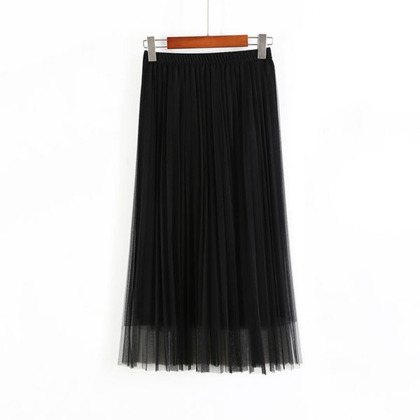 2020 summer women tulle skirt pleated skirt black high waist midi skirts thin chiffon mesh yarn loose long skirts
2020 summer women tulle skirt pleated skirt black high waist midi skirts thin chiffon mesh yarn loose long skirts