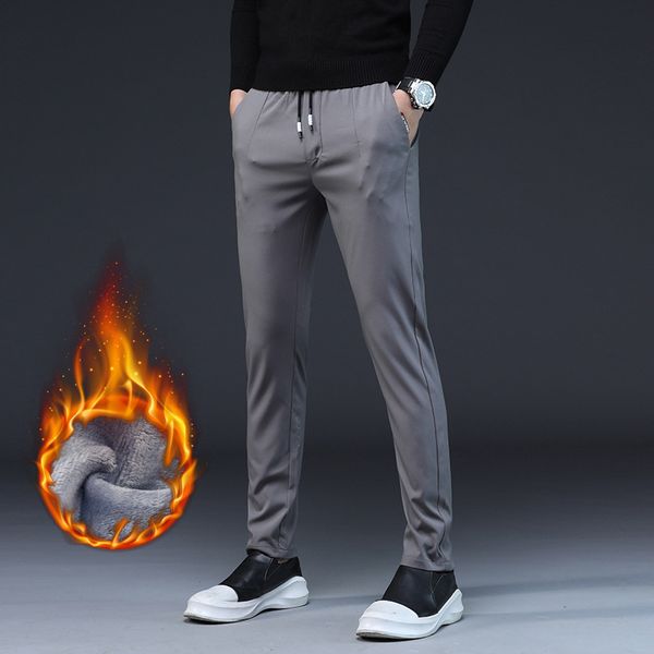 men's pants men winter sweatpants warm fleece thick loose elastic waist cotton casual trousers big plus size 38, Black
men's pants men winter sweatpants warm fleece thick loose elastic waist cotton casual trousers big plus size 38, Black