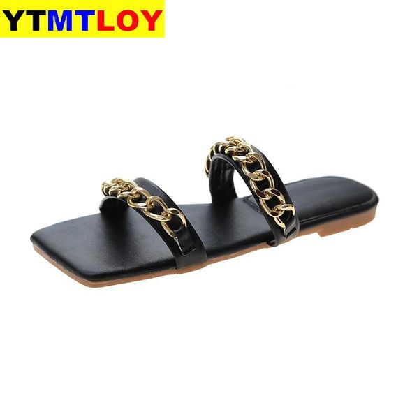 new women unique brand chains decorating shoes women casual sweet flat slippers summer low heel slides size 35-40, Black
new women unique brand chains decorating shoes women casual sweet flat slippers summer low heel slides size 35-40, Black