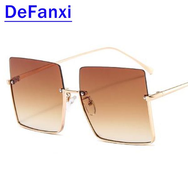 semi rimless square oversized sunglasses women trendy vintgae summer female uv400 brown sun glasses for women 2020 eyewear, White;black
semi rimless square oversized sunglasses women trendy vintgae summer female uv400 brown sun glasses for women 2020 eyewear, White;black