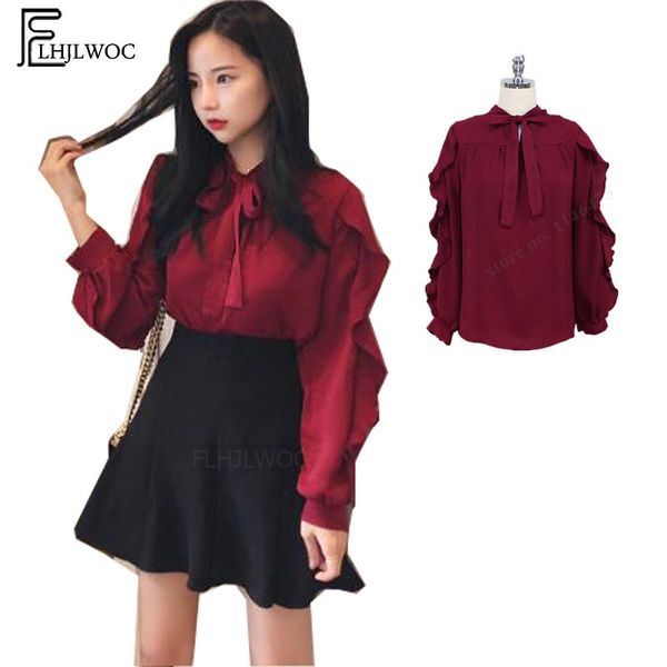 autumn basic shirts blouses women japan korean preppy style long sleeve cute sweet ruffled blouse vintage bow tie 953, White
autumn basic shirts blouses women japan korean preppy style long sleeve cute sweet ruffled blouse vintage bow tie 953, White