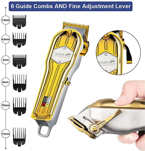 hair clipper for men professional cordless clippers haircut hair trimmer kit rechargeable head shaver self-sharpening ceramic blade with led
hair clipper for men professional cordless clippers haircut hair trimmer kit rechargeable head shaver self-sharpening ceramic blade with led