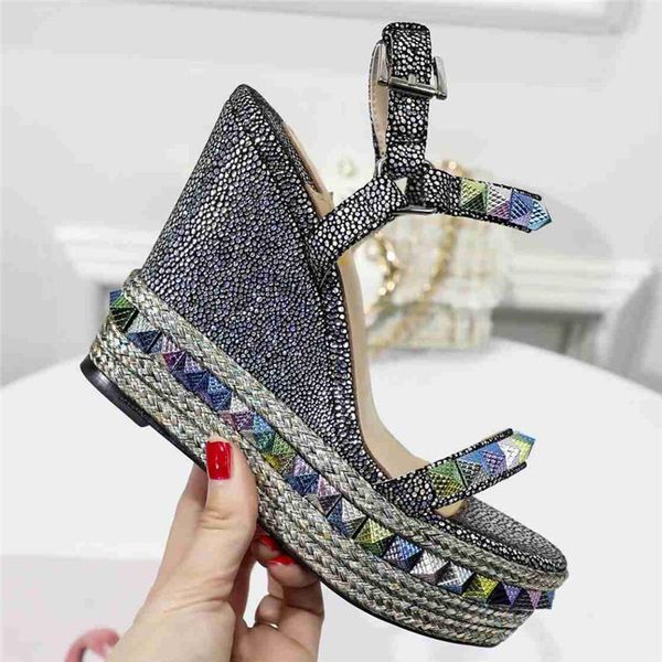 shoes gladiator women fashion designers wedges shoes color rivets studded platform wedge sandalias high heels, Black
shoes gladiator women fashion designers wedges shoes color rivets studded platform wedge sandalias high heels, Black