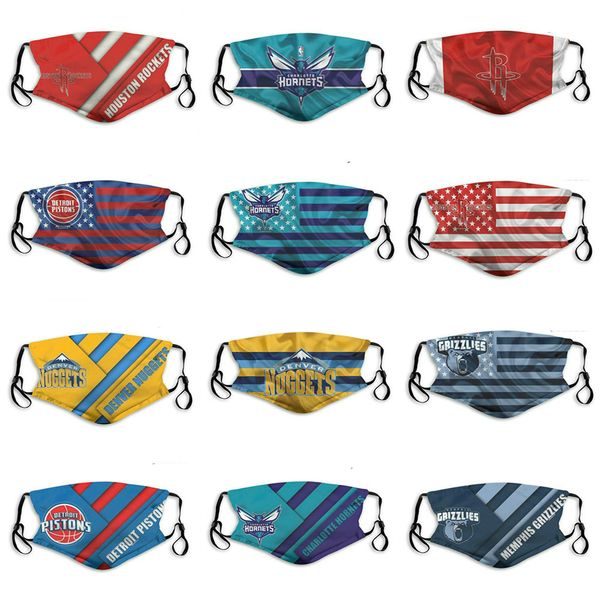 2020 New Luxury Designer 5 Layer Dust Masks Men's Basketball Team Nuggets Rockets Pistons Grizzlies Hornets Fashion Boy Reusable Mask
2020 New Luxury Designer 5 Layer Dust Masks Men's Basketball Team Nuggets Rockets Pistons Grizzlies Hornets Fashion Boy Reusable Mask