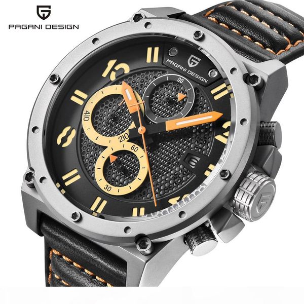 pagani design sport watch men outdoor chronograph quartz army watch male clock relogio masculino saat, Slivery;brown
pagani design sport watch men outdoor chronograph quartz army watch male clock relogio masculino saat, Slivery;brown