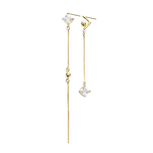 TME038 Korean Style Geometry Long Chain Earrings 925 Sterling Silver Asymmetric Earrings For Women 2020
TME038 Korean Style Geometry Long Chain Earrings 925 Sterling Silver Asymmetric Earrings For Women 2020