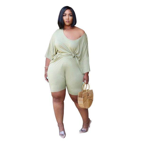 solid color women summer outfits plus size loose and shorts pants two pieces sets designer tracksuit casual sport suit l-4xl ly729, White
solid color women summer outfits plus size loose and shorts pants two pieces sets designer tracksuit casual sport suit l-4xl ly729, White