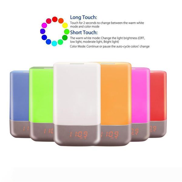 led wake up light 3w music unique sunrise clock alarm light living room bedside effect touch lamp night light
led wake up light 3w music unique sunrise clock alarm light living room bedside effect touch lamp night light