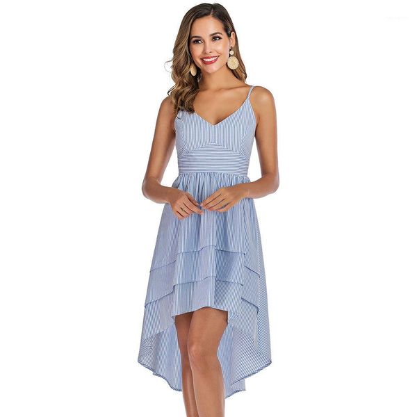 strap womens dresses irregular length v neck women dress summer casual fashion ladies clothing striped spaghetti, Black;gray
strap womens dresses irregular length v neck women dress summer casual fashion ladies clothing striped spaghetti, Black;gray