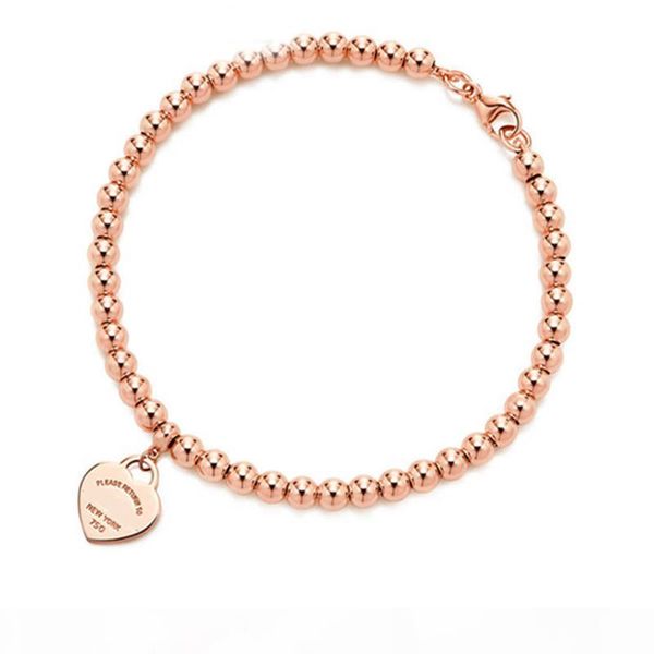 100% 925 sterling silver tag love original classic heart-shaped rosegold bead bracelet women jewelry gifts personality, Black
100% 925 sterling silver tag love original classic heart-shaped rosegold bead bracelet women jewelry gifts personality, Black
