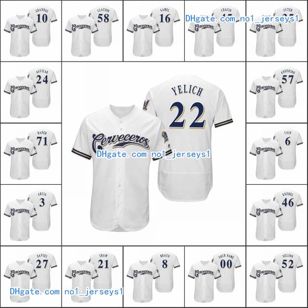 milwaukee brewers men #22 christian yelich 8 ryan braun 52 jimmy nelson women youth hispanic heritage flex base custom jersey, Black
milwaukee brewers men #22 christian yelich 8 ryan braun 52 jimmy nelson women youth hispanic heritage flex base custom jersey, Black