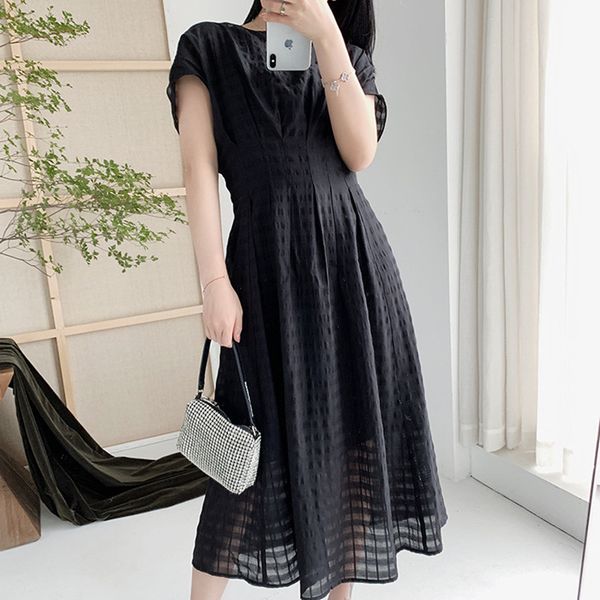 casual dresses two-pieces set dress women's sleeveless black slash neck pleated plaid high waist female, Black;gray
casual dresses two-pieces set dress women's sleeveless black slash neck pleated plaid high waist female, Black;gray