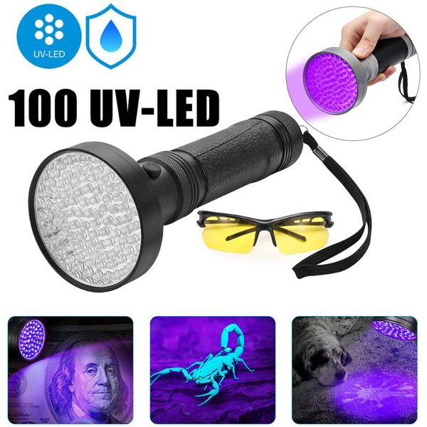 uv 10w 100 leds 395 nm uv led torch back detector light for dog cat urine pet stains bed bugs scorpions 6 x
uv 10w 100 leds 395 nm uv led torch back detector light for dog cat urine pet stains bed bugs scorpions 6 x