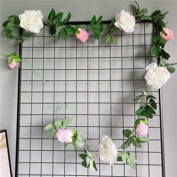 200cm luxury rose rattan with leaves garland silk artificial flowers fake ivy hanging vine wedding diy decoration party wreath
200cm luxury rose rattan with leaves garland silk artificial flowers fake ivy hanging vine wedding diy decoration party wreath