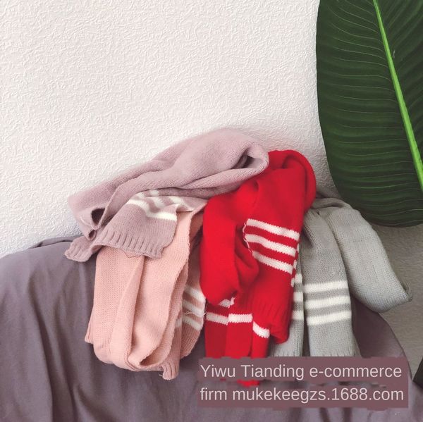 personalized warm striped children's knitted korean style concave shape simple wool scarf baby wool scarf, Red;brown
personalized warm striped children's knitted korean style concave shape simple wool scarf baby wool scarf, Red;brown