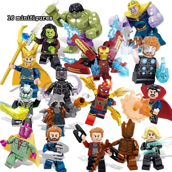 16 minifigures super heroes мстители ironman deadpool logan супермен бэтмен кубка мира месси неймар роналдо мини цифры строительных блоков
16 minifigures super heroes мстители ironman deadpool logan супермен бэтмен кубка мира месси неймар роналдо мини цифры строительных блоков