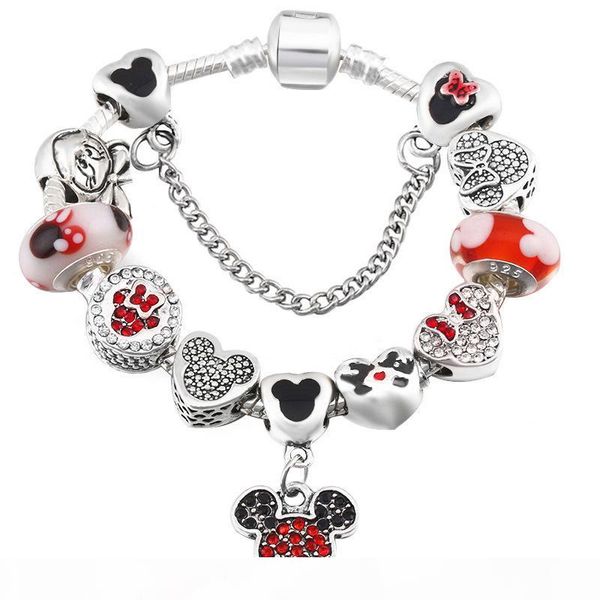 fashion luxury designer bow cartoon diy diamond crystal european beads charms bracelet for woman girls christmas gift, Golden;silver
fashion luxury designer bow cartoon diy diamond crystal european beads charms bracelet for woman girls christmas gift, Golden;silver