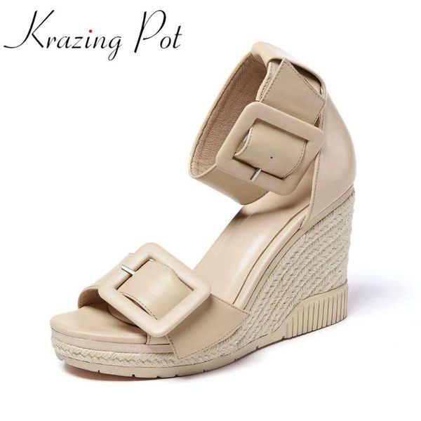 krazing pot 2020 new cow leather peep toe super high heels straw square buckle decoration buckle straps party summer sandals l10, Black
krazing pot 2020 new cow leather peep toe super high heels straw square buckle decoration buckle straps party summer sandals l10, Black