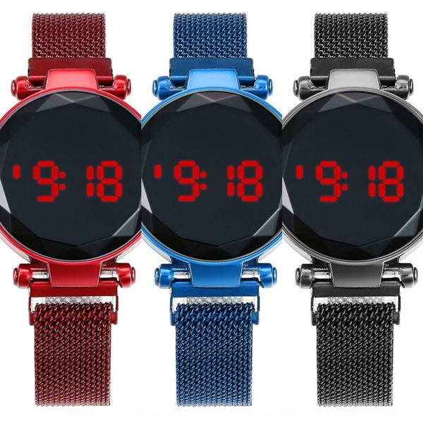 internet celebrity watch sucker tiktok women's and girls' fashionable casual round led touch screen sucker watch, Blue
internet celebrity watch sucker tiktok women's and girls' fashionable casual round led touch screen sucker watch, Blue