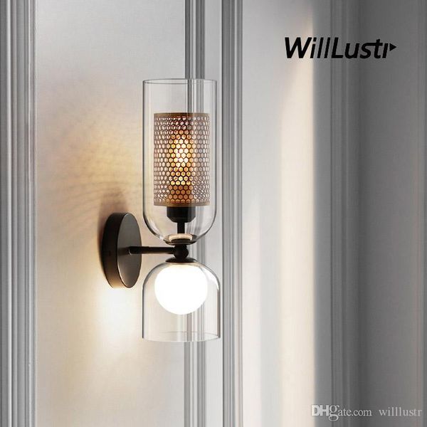 nordic iron net wall lamp glass modern luxury sconce l cafe store corridor stair aisle bedside creative double head lighting
nordic iron net wall lamp glass modern luxury sconce l cafe store corridor stair aisle bedside creative double head lighting