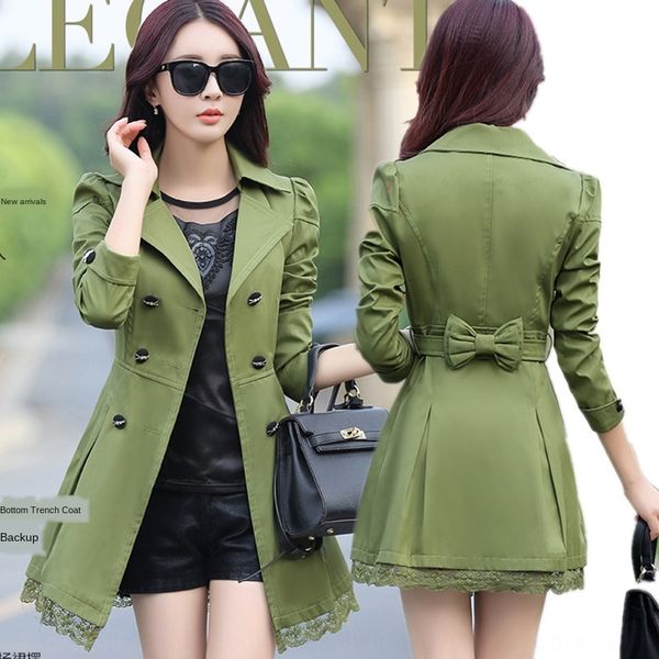 new korean windbreaker coat thin slim long sleeve solid color mid-length trench coat for women, Tan;black
new korean windbreaker coat thin slim long sleeve solid color mid-length trench coat for women, Tan;black