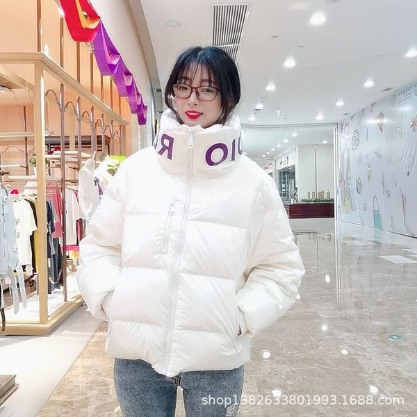 ga6dx off-season women's short east gate bright face stand jacketcoat down jacket collar letter thickened bread jacket white duck down, Black
ga6dx off-season women's short east gate bright face stand jacketcoat down jacket collar letter thickened bread jacket white duck down, Black