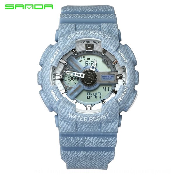 sunda new denim quartz electronic electronic lovers fashion watch sports waterproof watch, Blue
sunda new denim quartz electronic electronic lovers fashion watch sports waterproof watch, Blue