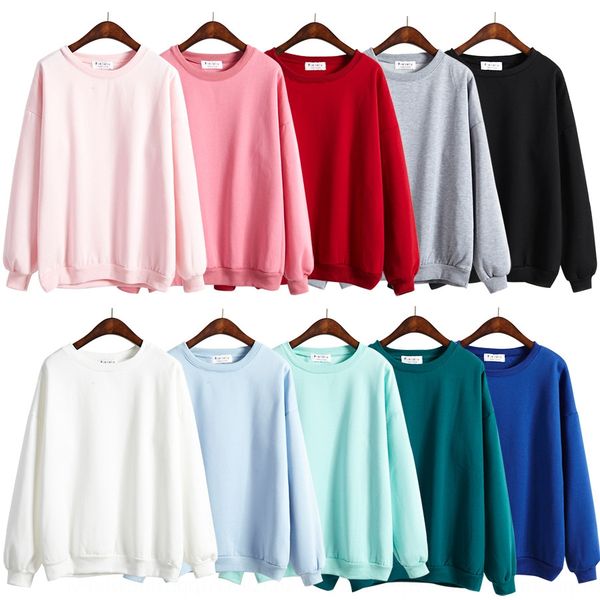 korean style pullover round neck solid color long sleeve loose fleece pullover wool sweater woolstudent sweater for women, Black
korean style pullover round neck solid color long sleeve loose fleece pullover wool sweater woolstudent sweater for women, Black