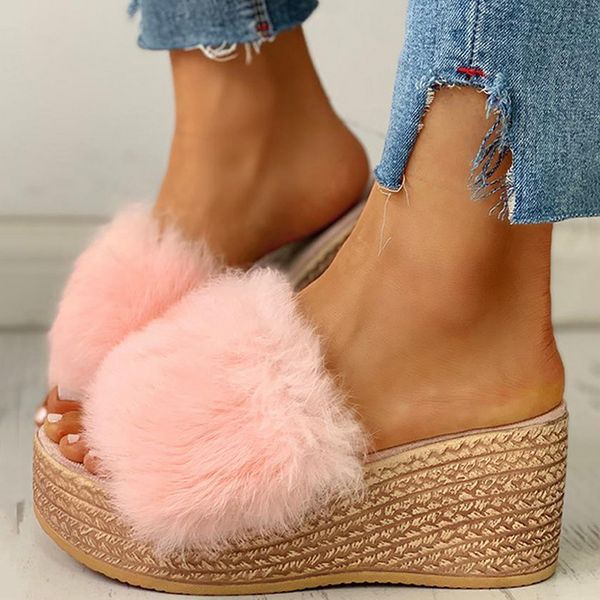 loozykit 9cm heels slides women's shoes woman slippers faux fur slides wedge platform women shoes beach sandals zapatos mujer, Black
loozykit 9cm heels slides women's shoes woman slippers faux fur slides wedge platform women shoes beach sandals zapatos mujer, Black