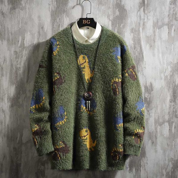uyuk2020 winter s new line of japanese large size cartoon mohair thickened with warm casual loose men s sweaters hombre, White;black
uyuk2020 winter s new line of japanese large size cartoon mohair thickened with warm casual loose men s sweaters hombre, White;black