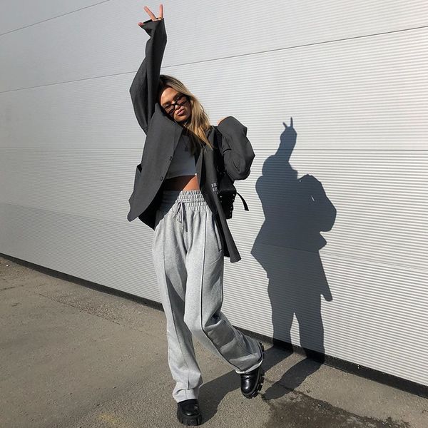 women's pants & capris wide leg women 2021 high waisted summer straight grey trousers casual for streetwear, Black;white
women's pants & capris wide leg women 2021 high waisted summer straight grey trousers casual for streetwear, Black;white