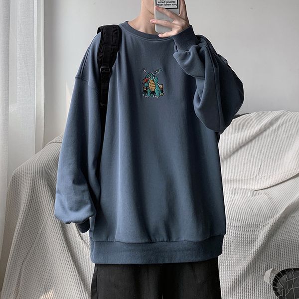 2020 autumn new style fashion boy's casual korean-style dinosaur embroidered round-neck pullover, Black
2020 autumn new style fashion boy's casual korean-style dinosaur embroidered round-neck pullover, Black
