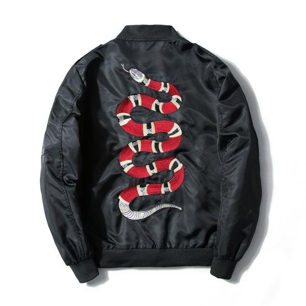 2019 autumn winter men women embroidery casual jacket loose cobra baseball snake embroidered couple jacket size m-4xl, Black;brown
2019 autumn winter men women embroidery casual jacket loose cobra baseball snake embroidered couple jacket size m-4xl, Black;brown