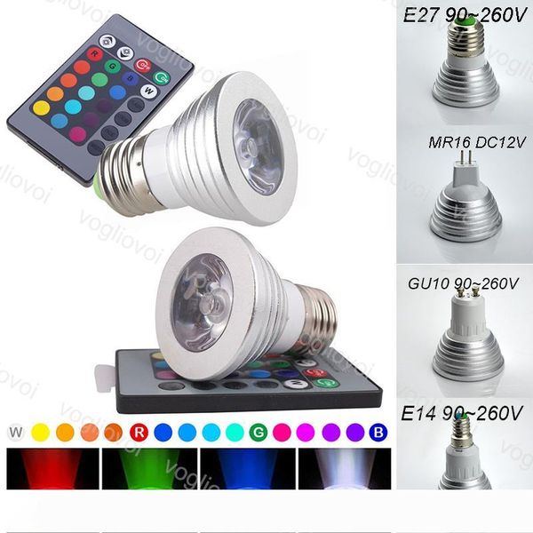 led bulbs 3w rgb spotlights 16 color multicolor e27 gu10 mr16 with 24 key remote control aluminium for christmas halloween home party dhl
led bulbs 3w rgb spotlights 16 color multicolor e27 gu10 mr16 with 24 key remote control aluminium for christmas halloween home party dhl